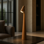 Cordless Cone Table Lamp, Dimmable, 3 Light Colours