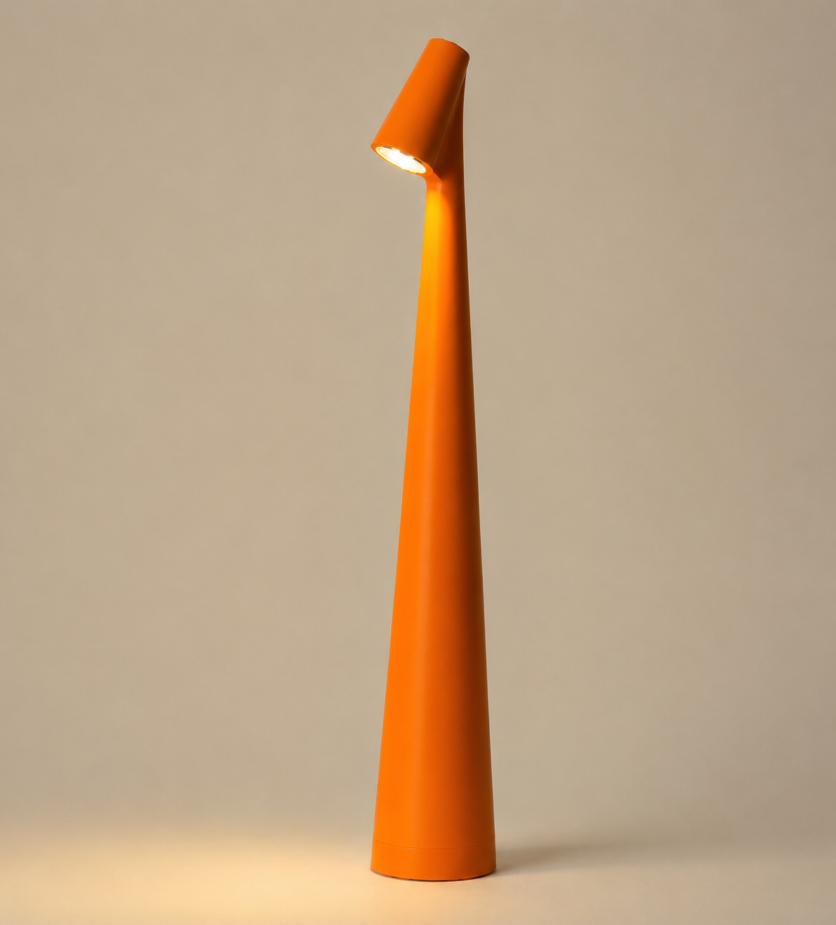 Cordless Cone Table Lamp, Dimmable, 3 Light Colours