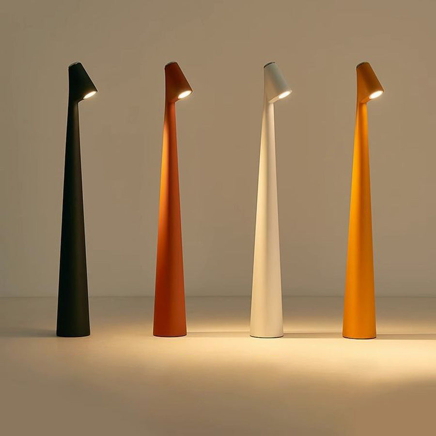 Cordless Cone Table Lamp, Dimmable, 3 Light Colours
