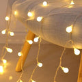 LED Fairy Light String with Ball, Star and Flower Shapes