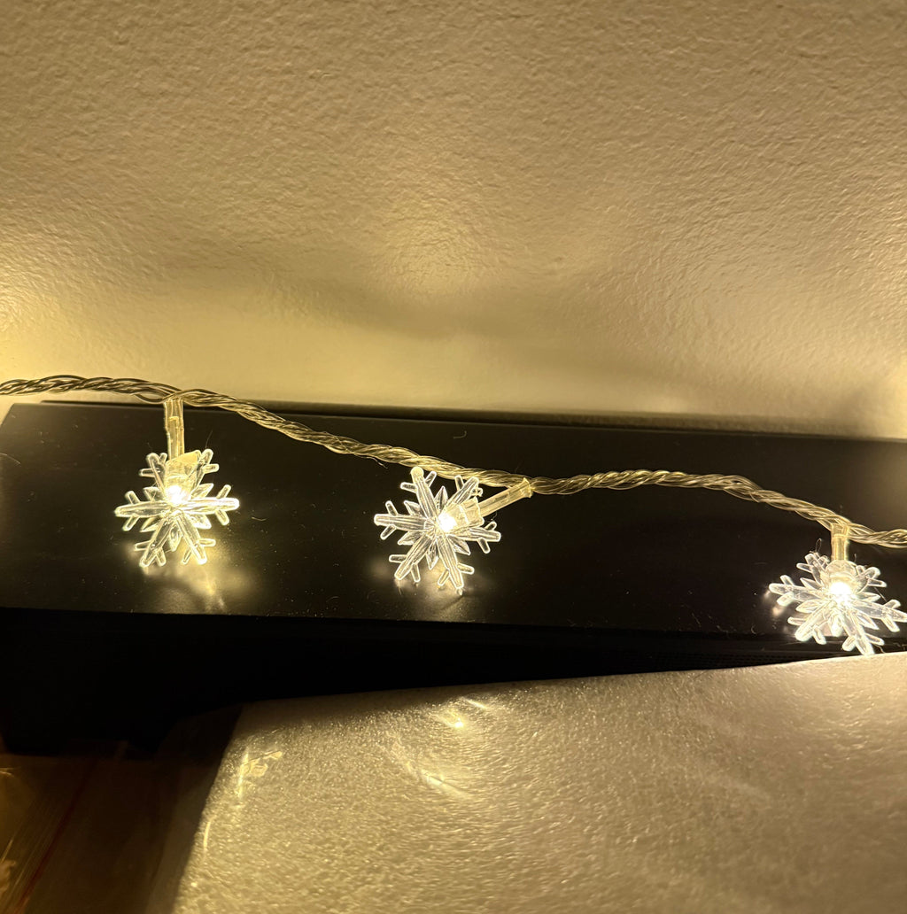 LED Fairy Light String with Ball, Star and Flower Shapes