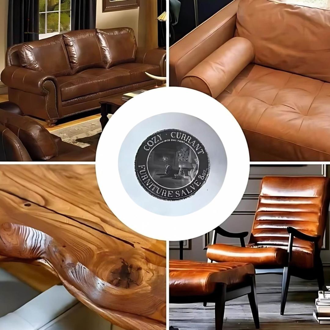 Colourless Leather Balm with Applicator for Sofas and Car Seats