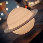Levitating Planet Lamp with Rotating 3D-Printed Globe