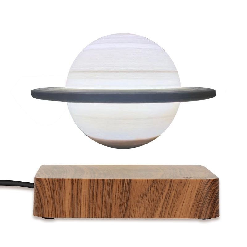 Levitating Planet Lamp with Rotating 3D-Printed Globe