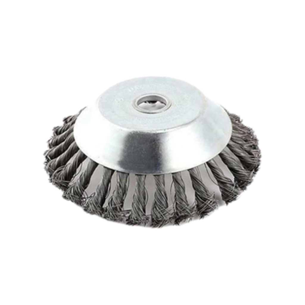 Hardened Steel Wire Brush Trimmer Head, 360 Degrees