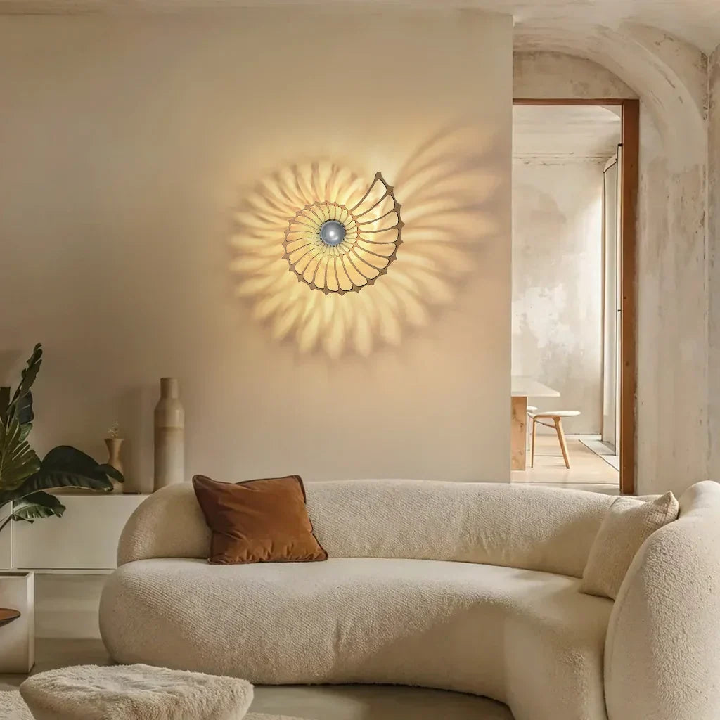 Round Handmade Ceramic Wall Light, 35 to 50 cm, Gold or Black