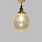 Clear Cut Glass Pendant Light, Scandinavian Retro Style, E27