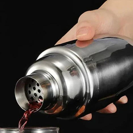 10-Piece Stainless Steel Cocktail Set with Stand