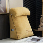 Ergonomic Reading Pillow with Backrest and Side Pocket