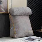 Ergonomic Reading Pillow with Backrest and Side Pocket