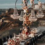 Outdoor Crystal Chandelier, IP54, 12V Low Voltage, Gold