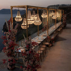 Outdoor Crystal Chandelier, IP54, 12V Low Voltage, Gold