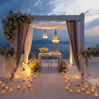 Outdoor Crystal Chandelier, IP54, 12V Low Voltage, Gold