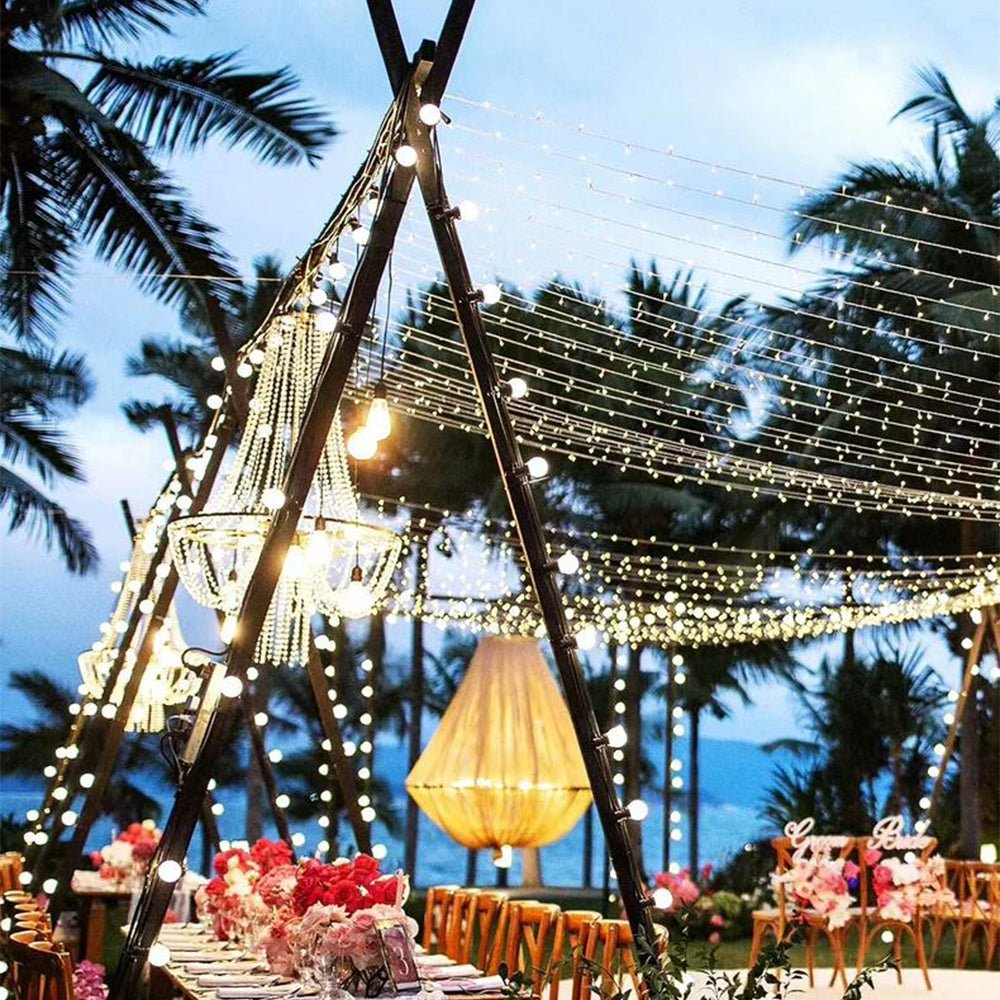 Outdoor Crystal Chandelier, IP54, 12V Low Voltage, Gold