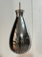 Grey Glass Pendant Chandelier with Starlight Ceiling Effect
