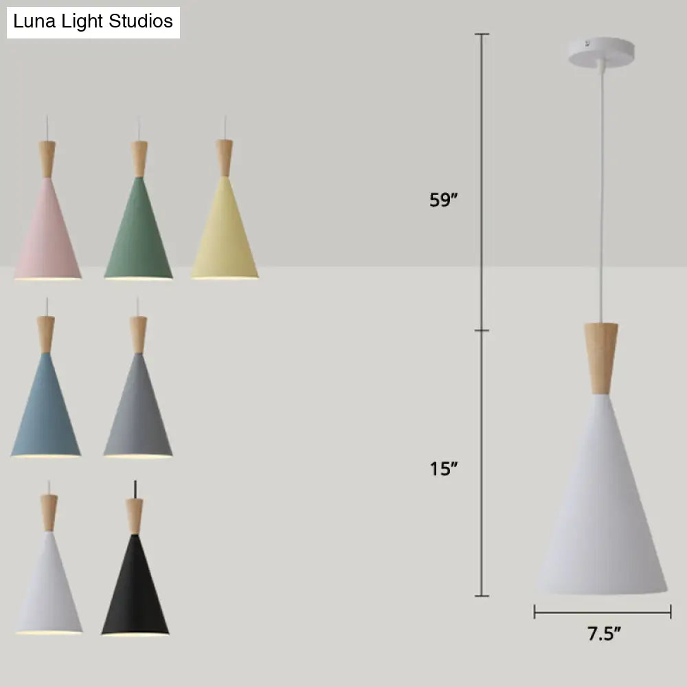 Geometric Metal Pendant Light with Adjustable 150 cm Chain