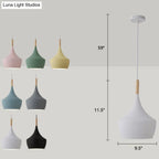 Geometric Metal Pendant Light with Adjustable 150 cm Chain