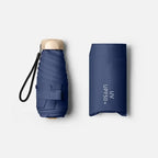 Compact Folding Travel Umbrella, UV Coating, Windproof Frame