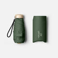 Compact Folding Travel Umbrella, UV Coating, Windproof Frame