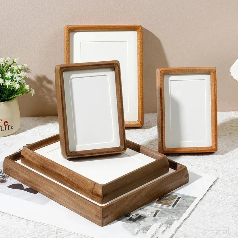 Solid Wood Photo Frame with Rounded Corners, Five Sizes