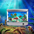 Retro Aquarium Lamp with Moving Fish, Plug-In Mood Light