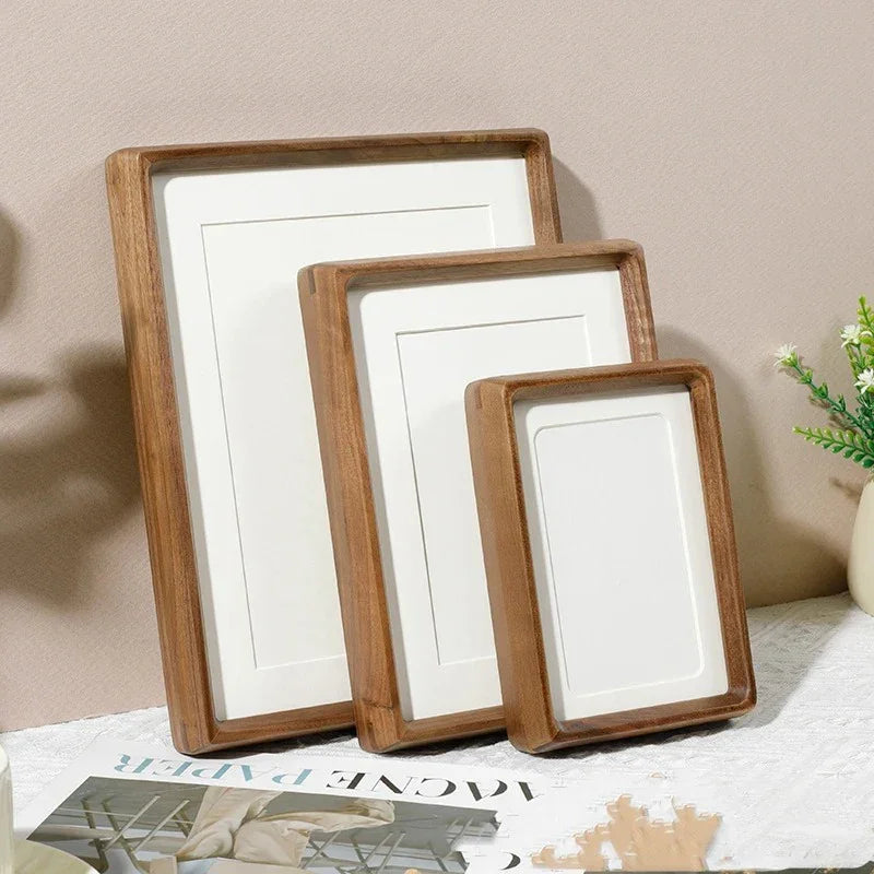 Solid Wood Photo Frame with Rounded Corners, Five Sizes