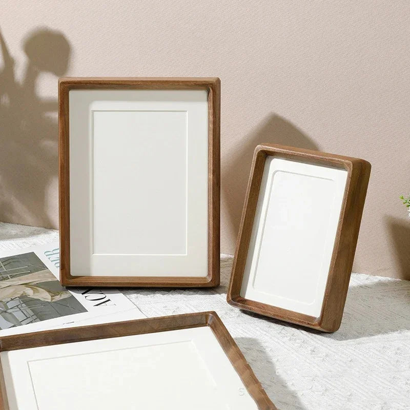 Solid Wood Photo Frame with Rounded Corners, Five Sizes