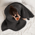 Organic Cotton Weighted Blanket, 1.5kg or 2.6kg, 5 Colours
