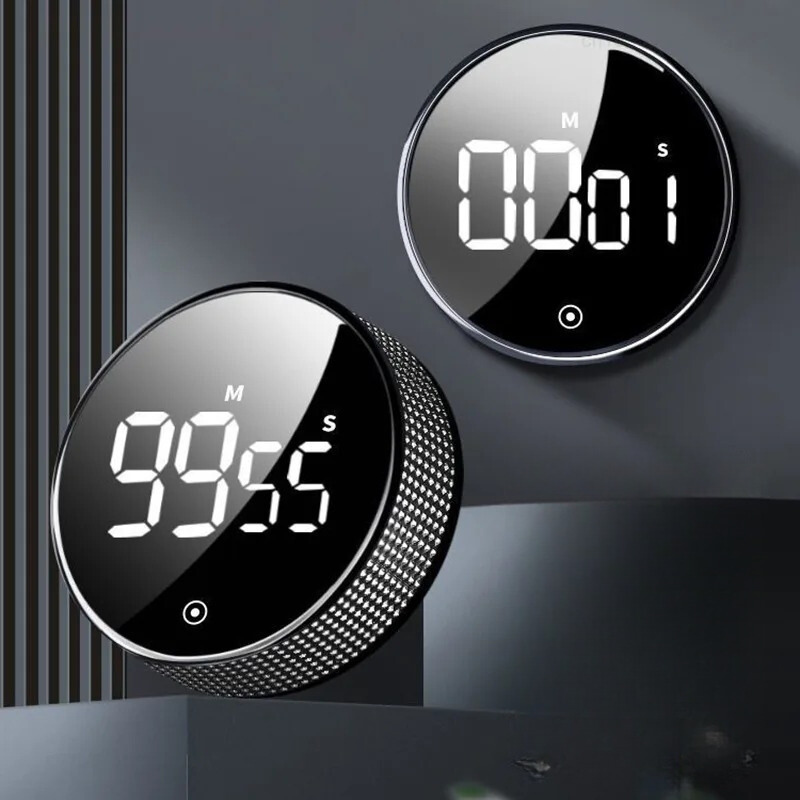 Digital Kitchen Timer with LED Display and Magnetic Back