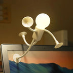 Bendable LED Figure Night Light with Suction Cup
