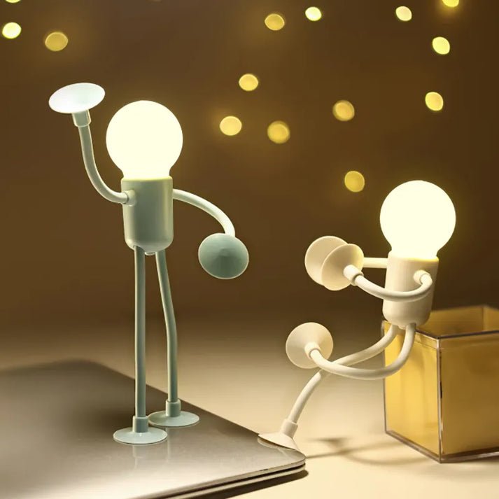 Bendable LED Figure Night Light with Suction Cup
