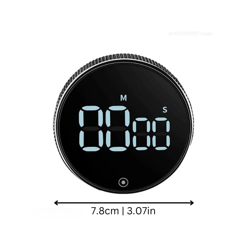 Digital Kitchen Timer with LED Display and Magnetic Back