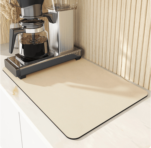 Absorbent Diatomite Kitchen Drying Mat with Non-Slip Base