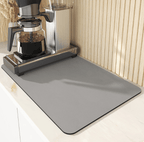 Absorbent Diatomite Kitchen Drying Mat with Non-Slip Base