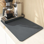 Absorbent Diatomite Kitchen Drying Mat with Non-Slip Base