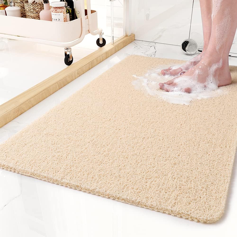 Non-Slip Shower Mat with Open Drainage Design