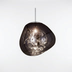 Mirrored Metal Globe Pendant Light, Warm White 3000K LED