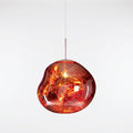 Mirrored Metal Globe Pendant Light, Warm White 3000K LED