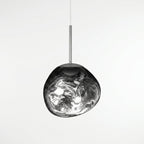 Mirrored Metal Globe Pendant Light, Warm White 3000K LED