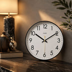 Scandinavian Silent Wall Clock in Black, White or Gold