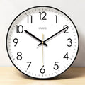 Scandinavian Silent Wall Clock in Black, White or Gold