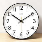 Scandinavian Silent Wall Clock in Black, White or Gold