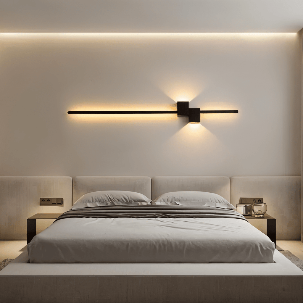 Minimalist Linear LED Wall Light with Indirect Glow, 62 cm