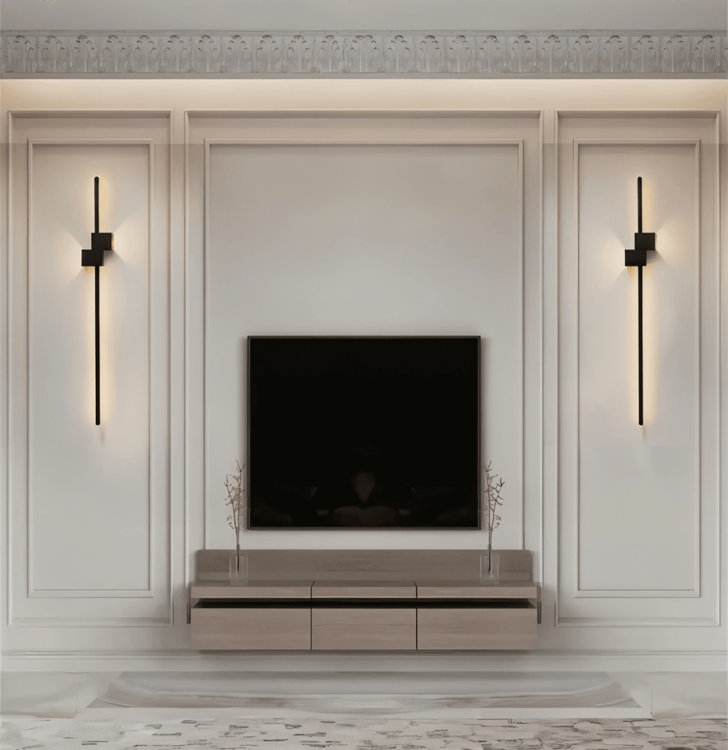Minimalist Linear LED Wall Light with Indirect Glow, 62 cm