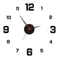 Frameless 3D Acrylic Wall Clock with Glow-in-the-Dark Numerals