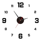 Frameless 3D Acrylic Wall Clock with Glow-in-the-Dark Numerals