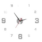 Frameless 3D Acrylic Wall Clock with Glow-in-the-Dark Numerals