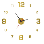 Frameless 3D Acrylic Wall Clock with Glow-in-the-Dark Numerals