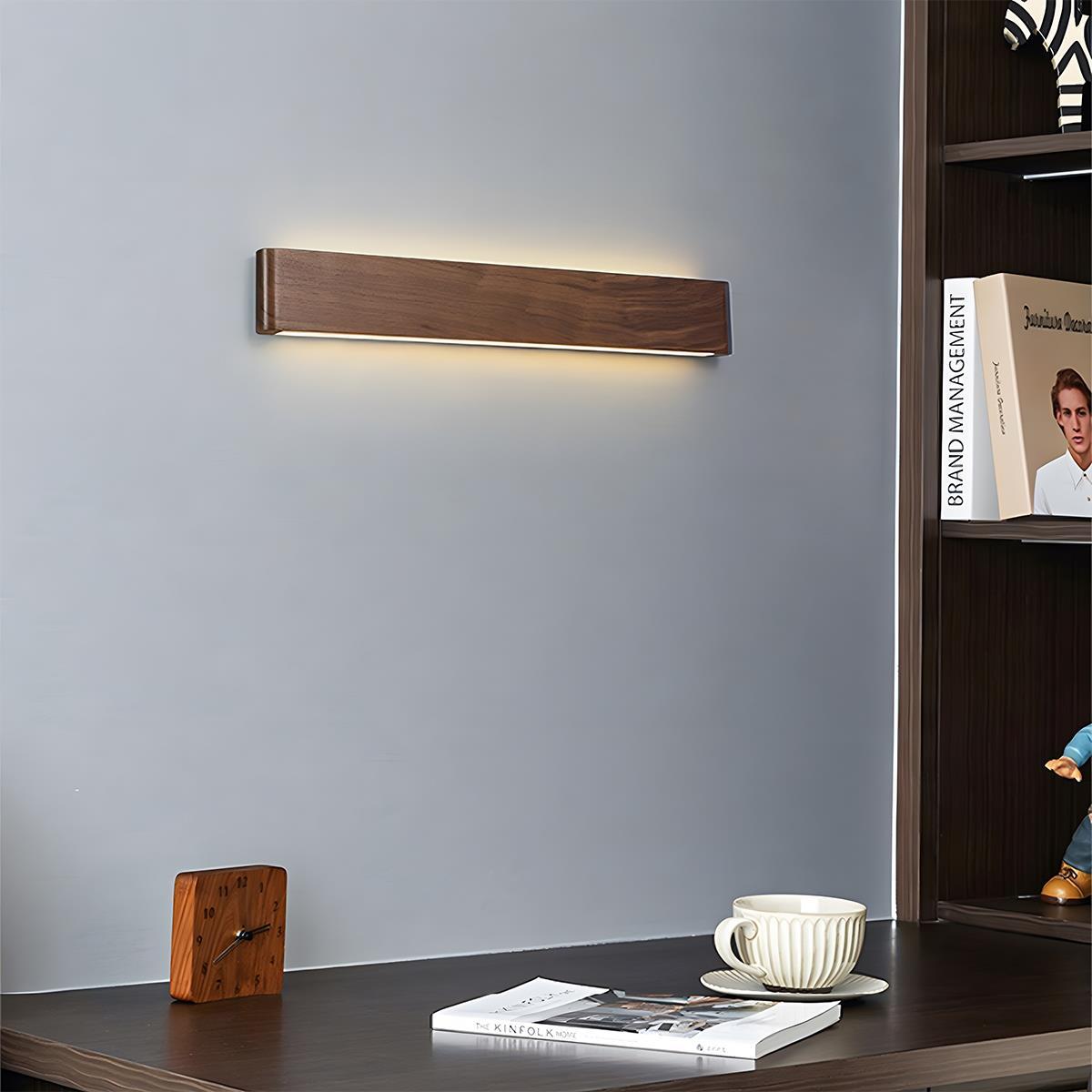 Solid Walnut LED Wall Light 6W with Three Colour Temperatures