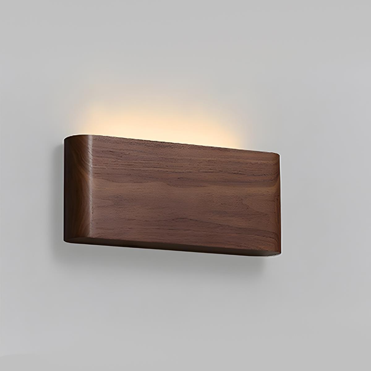 Solid Walnut LED Wall Light 6W with Three Colour Temperatures